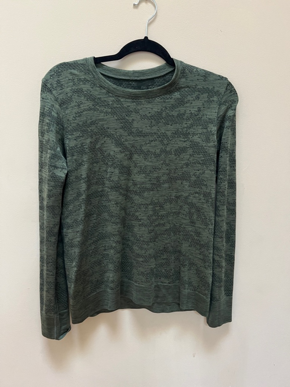 Lululemon swiftly relaxed EUC size 6 dot scape rainforest green